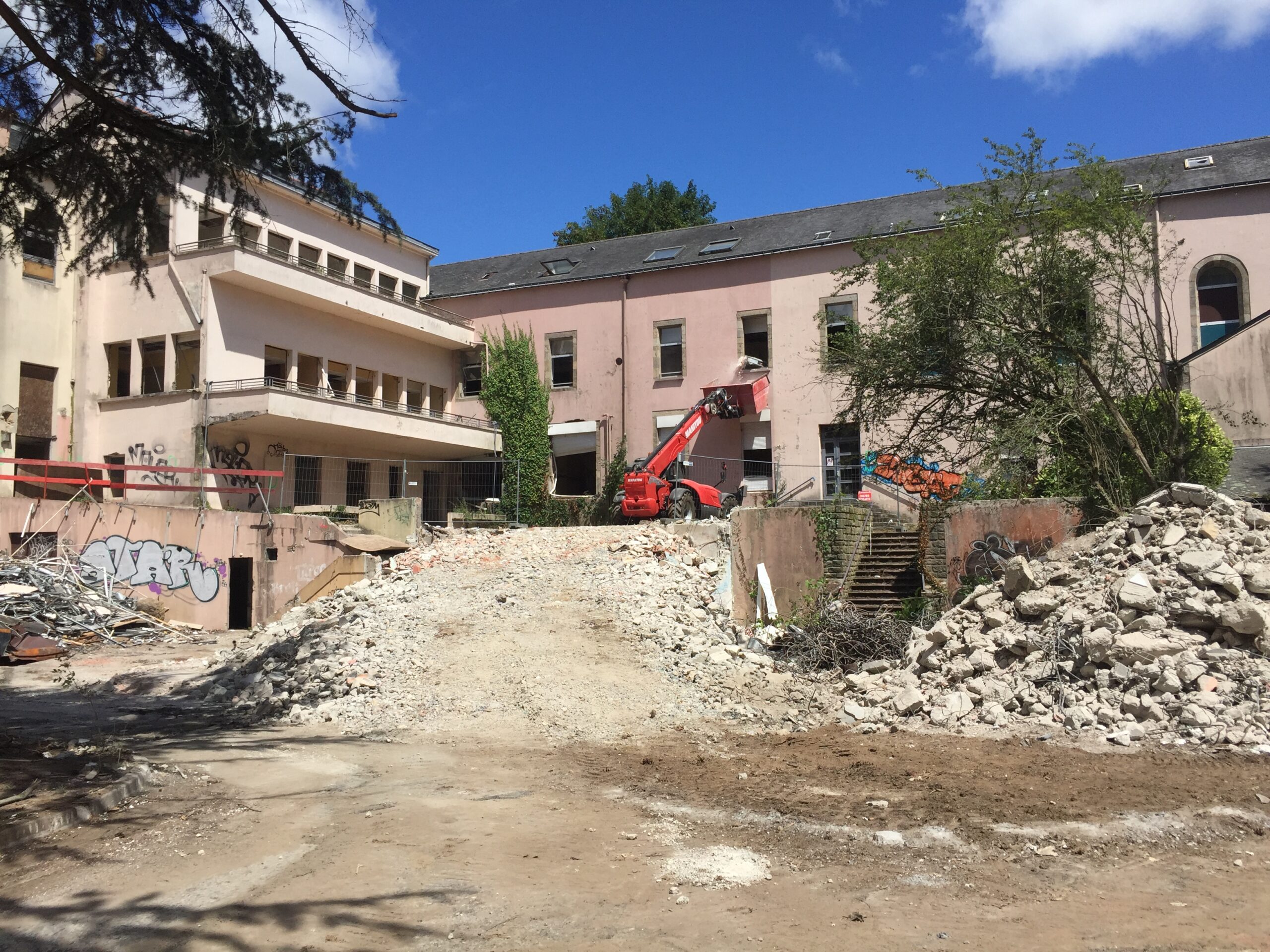 Le chantier de l'hôpital d'Hennebont